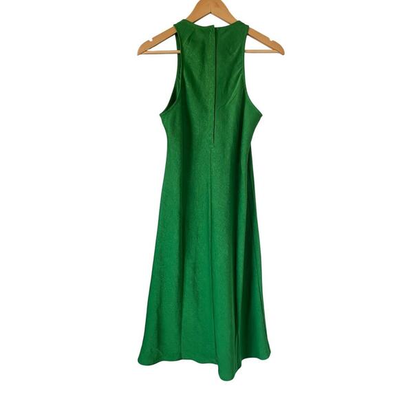 NWT BAUM UND PFERDGARTEN ANTOYA Kelly Green Midi Slip Dress Minimalist Lagenlook - Picture 7 of 10
